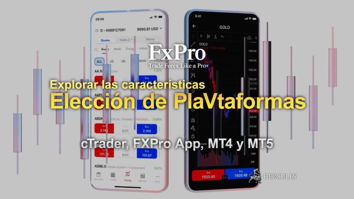 Elección de Plataformas con FXPro FXPro Trader, cTrader, FXPro App, MT4 y MT5