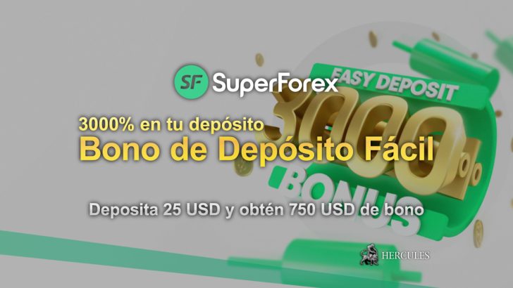 SuperForex Bono de Depósito Fácil del 3000%