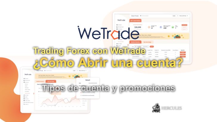 ¿Cómo abrir una cuenta de trading Forex con WeTrade? | Tipos de cuenta y promociones de bonos