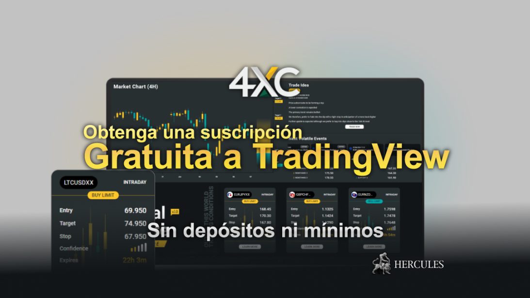 Suscripción Gratuita a Tradingview de 4XC