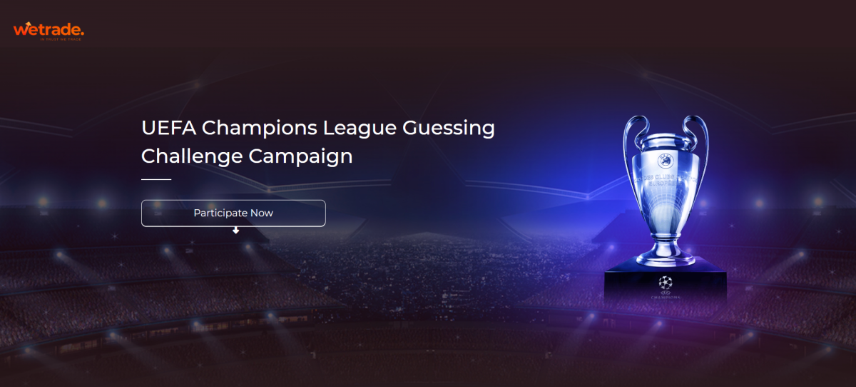 Campaña del Desafío de Predicciones de la UEFA Champions League de WeTrade