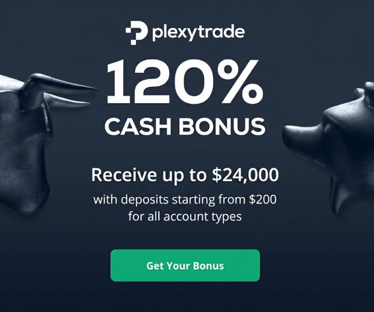 Plexytrade - Bono en efectivo del 120% de PlexyTrade