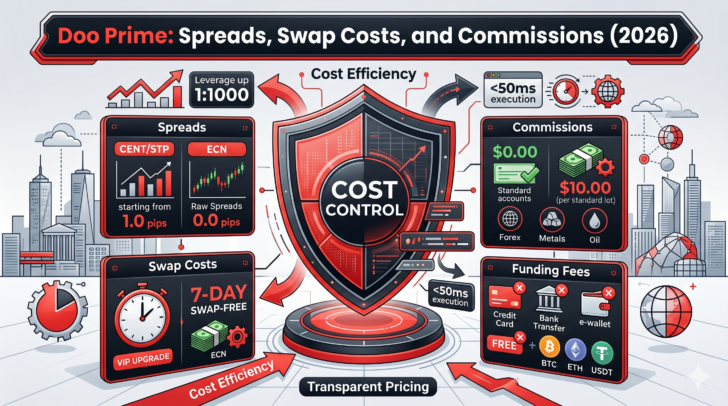 Reporte de DooPrime de : Diferenciales (Spreads), Costo de Swap, Tarifas de Financiamiento y otras Comisiones
