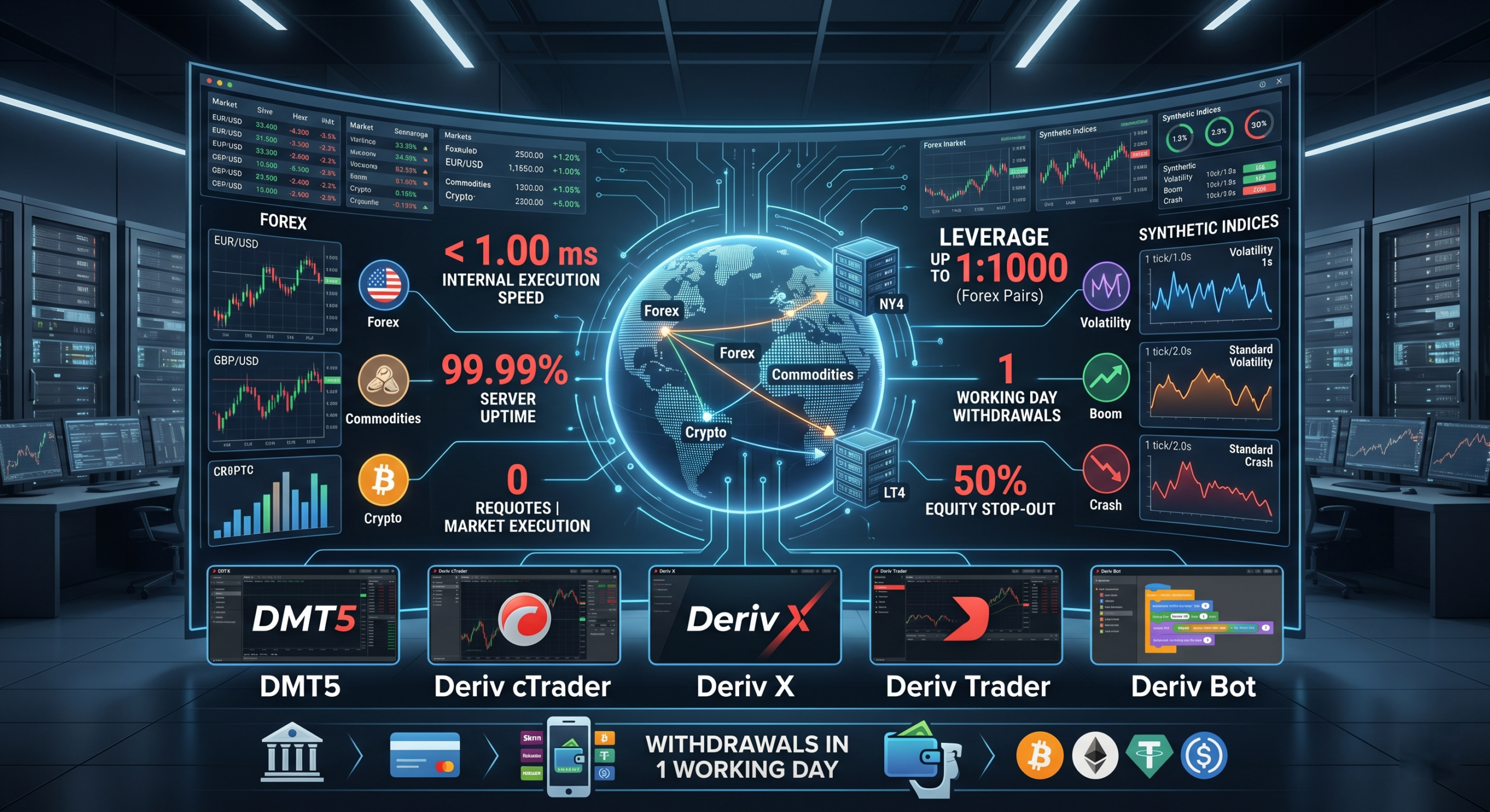 Deriv - Reporte Deriv mayo 2026: Velocidad de Ejecución, Deslizamiento (Slippage), Rechazo de Órdenes/Recotizaciones (Requotes) etc.