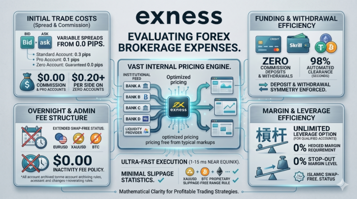 Exness Report Spread, Swap Cost, Funding Fees and other Commissions