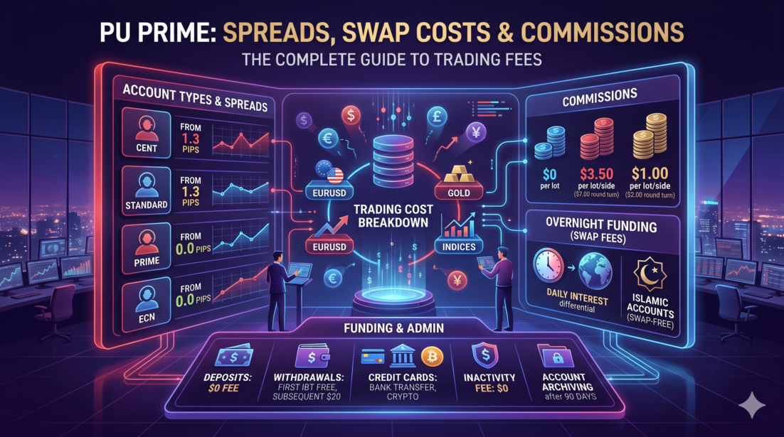 Informe de PUPrime de : Spread (diferencial), costo de swap, tarifas de financiamiento y otras comisiones