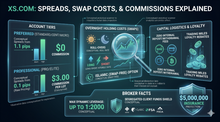 Reporte de XS de : Spread (diferencial), costo de swap, tarifas de financiamiento y otras comisiones