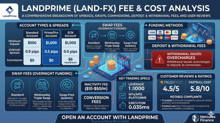 Informe LandPrime de : Spread, costos de Swap, tarifas de financiación (funding fees) y otras comisiones