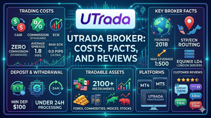 Informe UTrada de : Spread, costos de Swap, tarifas de financiación (funding fees) y otras comisiones