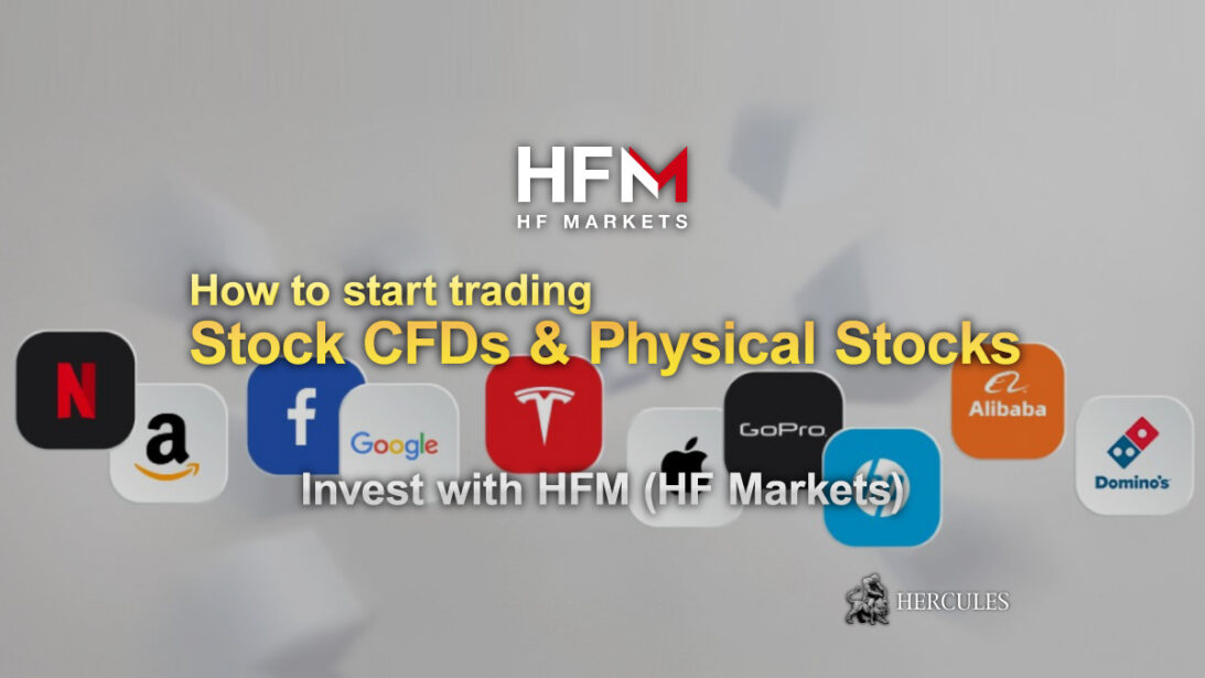 CFDs de acciones y acciones DMA en HFM