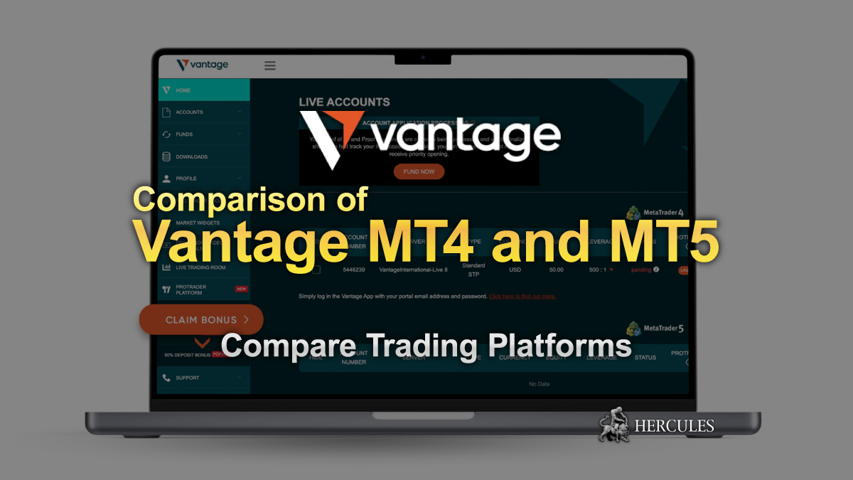 Vantage Markets - Comparación de las plataformas MT4 y MT5 de Vantage Markets